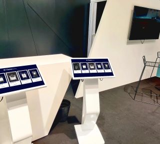 Messunäytöt tositoimissa #finclean messuilla. #kosketusnäyttö #messut #tapahtumat