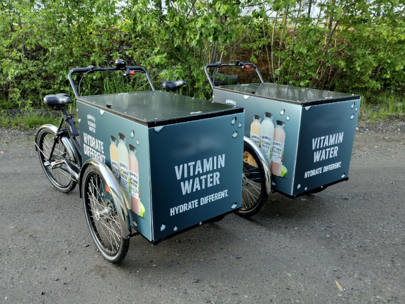 Laatikkopyörät ovat erinomaisia promootiotapahtumiin